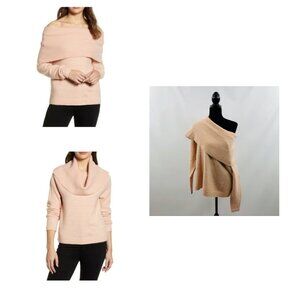 Caslon NWT Women's Pink Smoke/Gold 3-in-1 Tunic Sweater, Size 4X